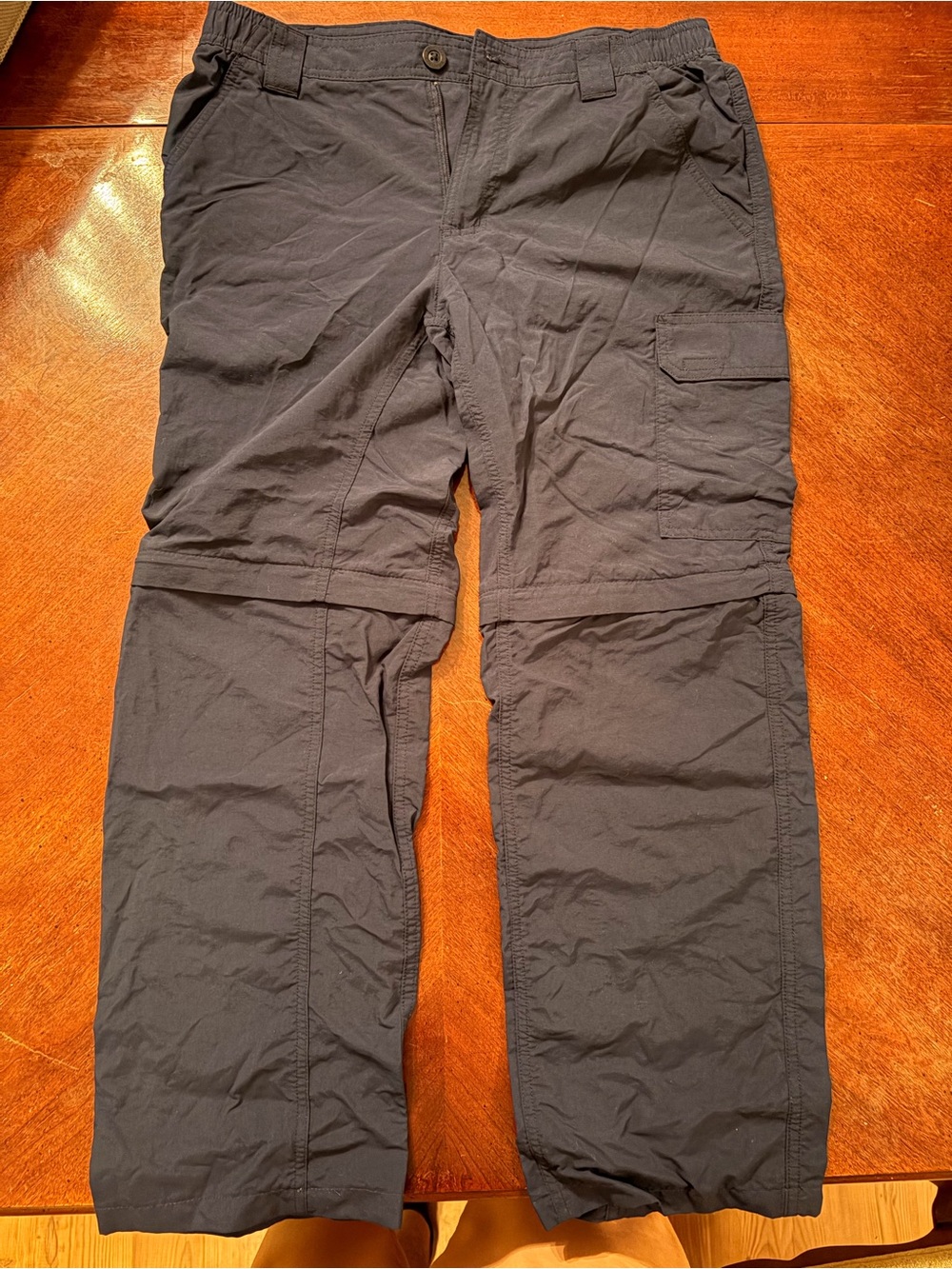 Men's Blue Cargo Convertible Pants - Durable Travel Style